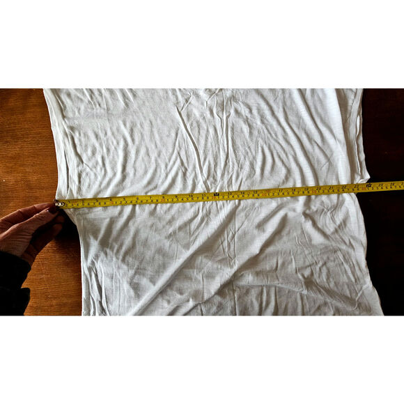 Garnet Hill White T Shirt, Pima Cotton/Modal Womens Sz L NEW - Picture 12 of 12